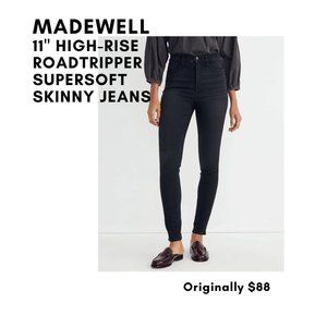 11" High-Rise Roadtripper Supersoft Skinny Jeans in Lakedale Wash